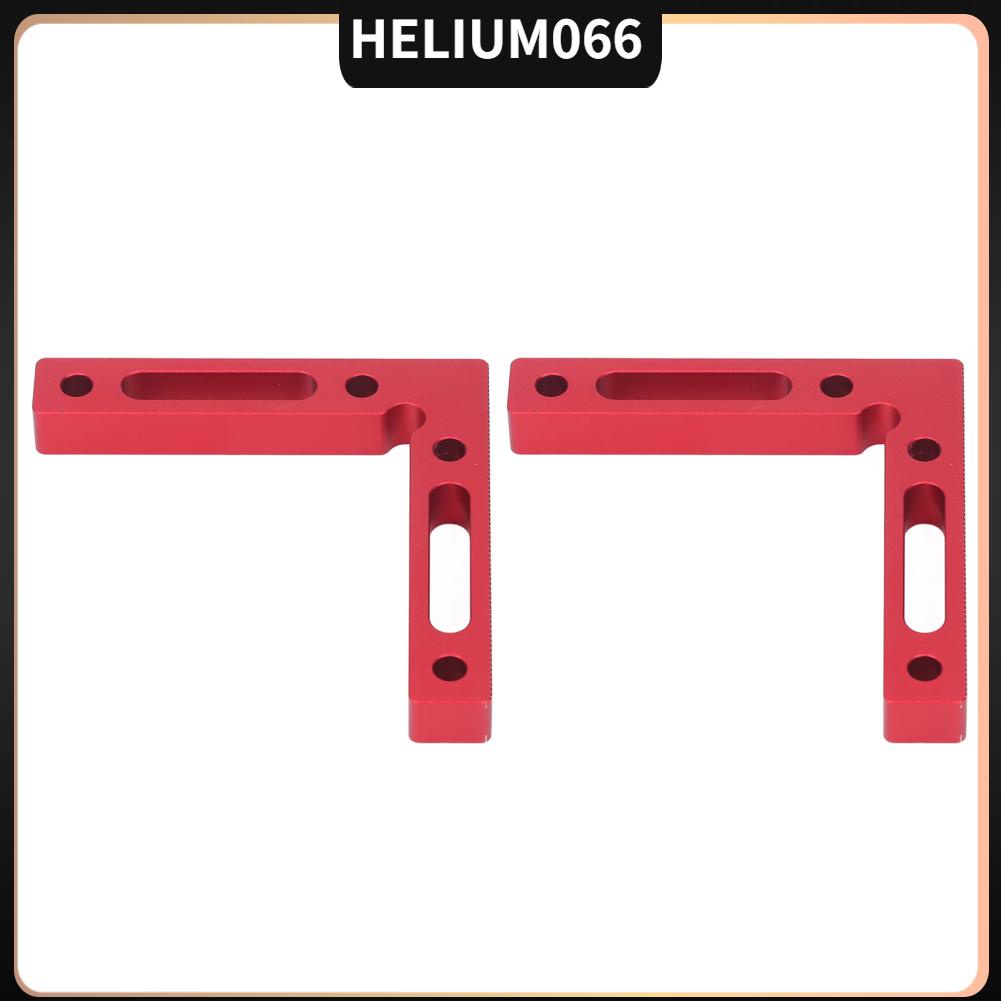 2 cái Kẹp định vị góc phải 90 độ Thước vuông hình chữ L bằng nhôm Hợp kim chế biến gỗ Công cụ thợ mộc Helium066