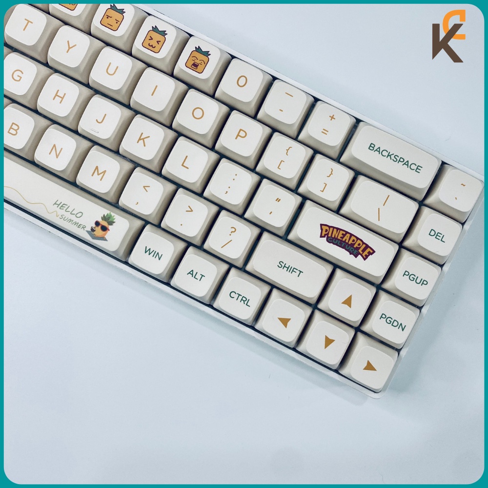Nút Keycap Pineapple - Keycap Dứa XDA PBT Dành Cho Bàn Phím Cơ