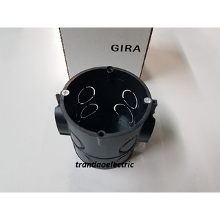 Đế âm tường tròn dài Gira - Kaiser 60x66 mm - chuẩn châu Âu