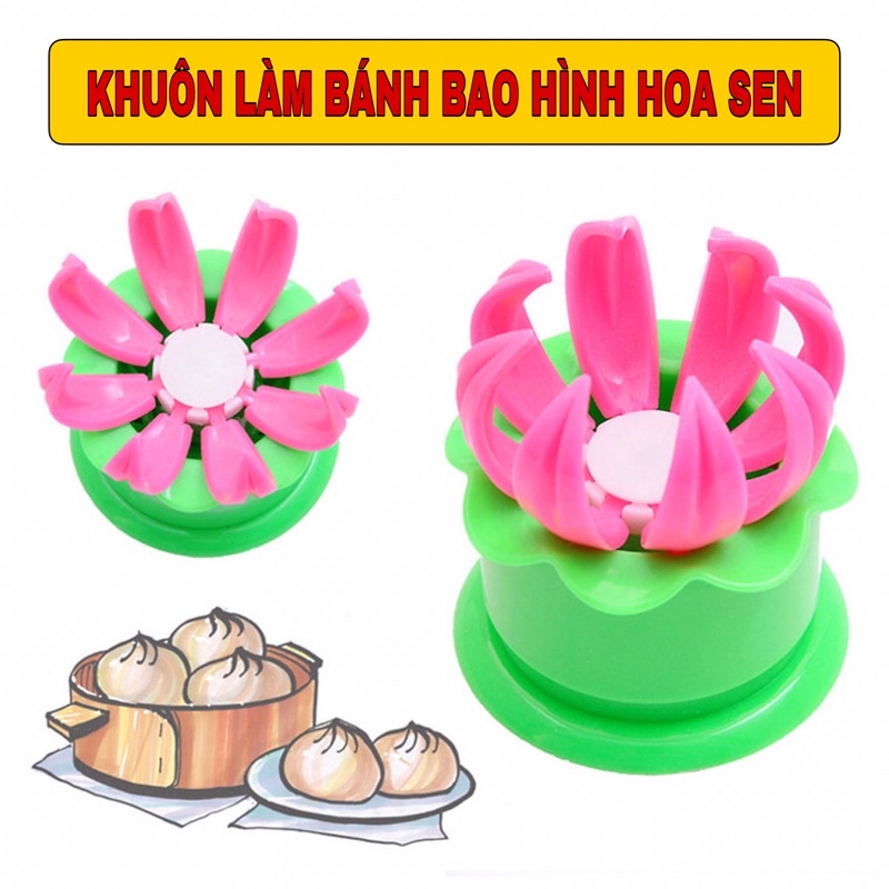 KHUÔN LÀM BÁNH BÁO HÌNH HOA SEN