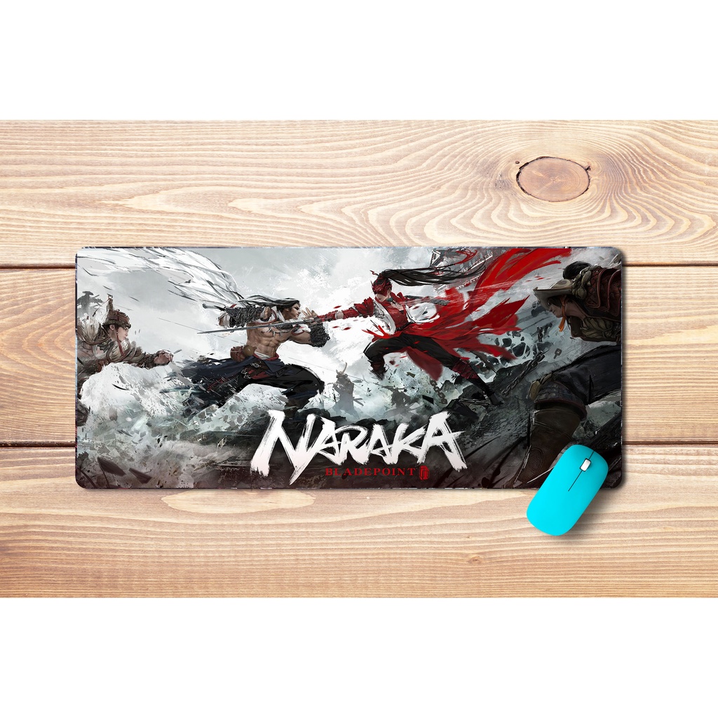 Lót Chuột Game Naraka BladePoint, Cao Su 30x80, 40x90, Dày, Chống Trượt, Mẫu Mới Ra