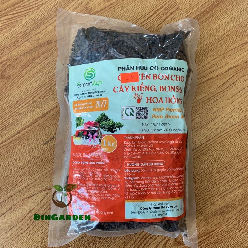 Phân hữu cơ organic Smart Agri 1kg