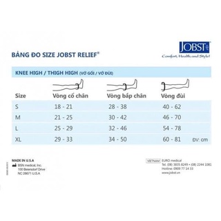 Vớ đùi y khoa suy giãn tĩnh mạch jobst hàng nhập mỹ - ảnh sản phẩm 2