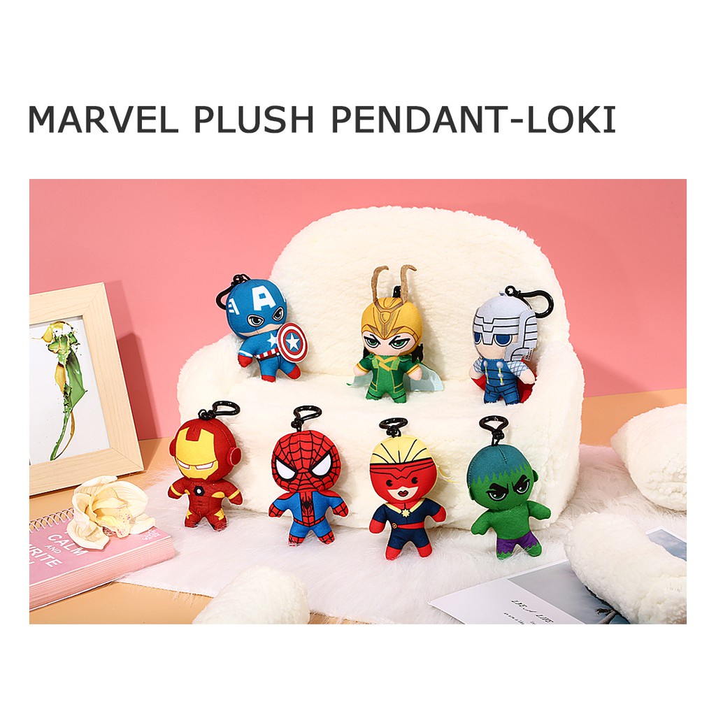 [Mã LIFEMALL995 giảm 10% đơn 99K] Đồ chơi nhồi bông Miniso Captain America Marvel (Xanh) - Hàng chính hãng