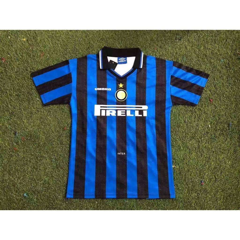 Áo Thun Bóng Đá Inter MILAN 97-98 10 RONALDO Phong Cách Retro