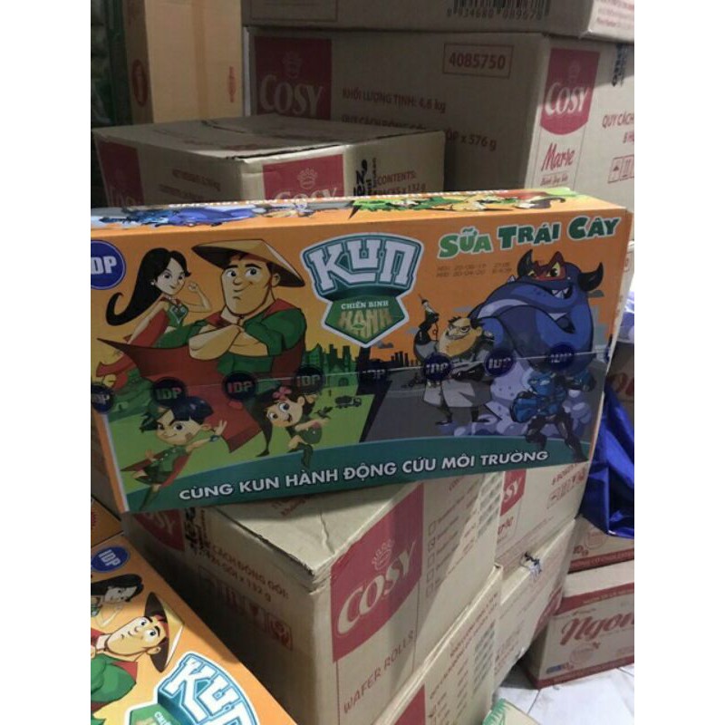 Thùng sữa trái cây Lif Kun 48 hộp x 110ml Đủ vị
