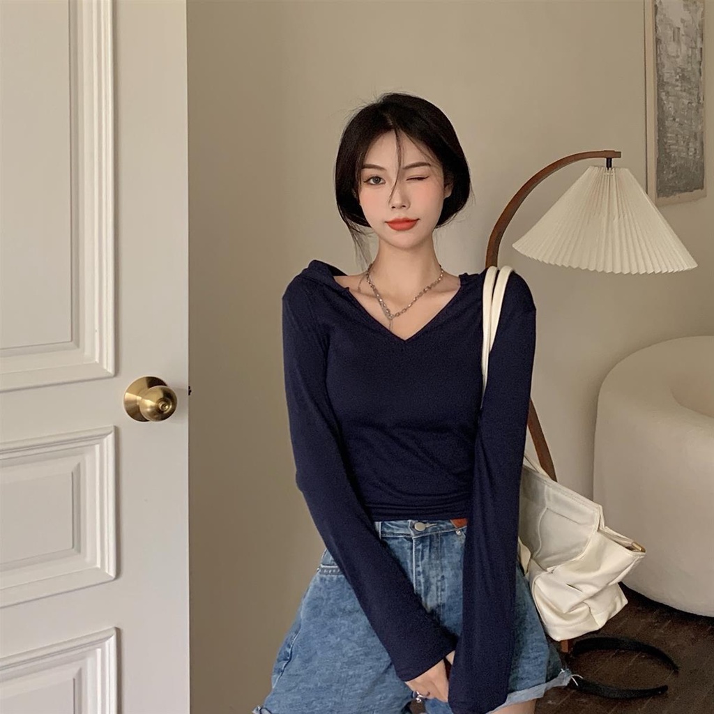 Áo hoodie COZOKC tay dài kiểu dáng hợp thời trang