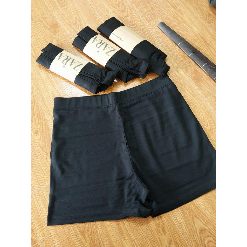 quần đùi nữ vải cotton co giãn thoải mái cạp chun lưng cao