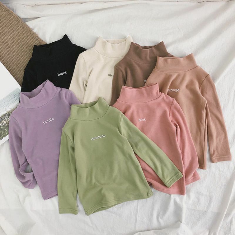 Áo cổ cao Basic giữ nhiệt chất đẹp Ulzzang
