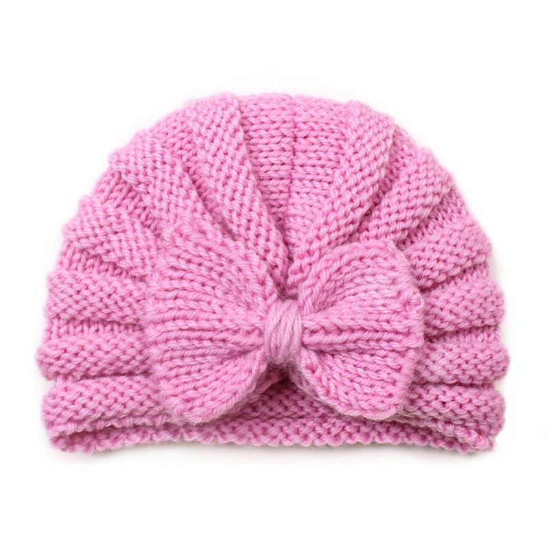 Mũ Beanie Thắt Nơ Xinh Xắn Cho Bé Gái