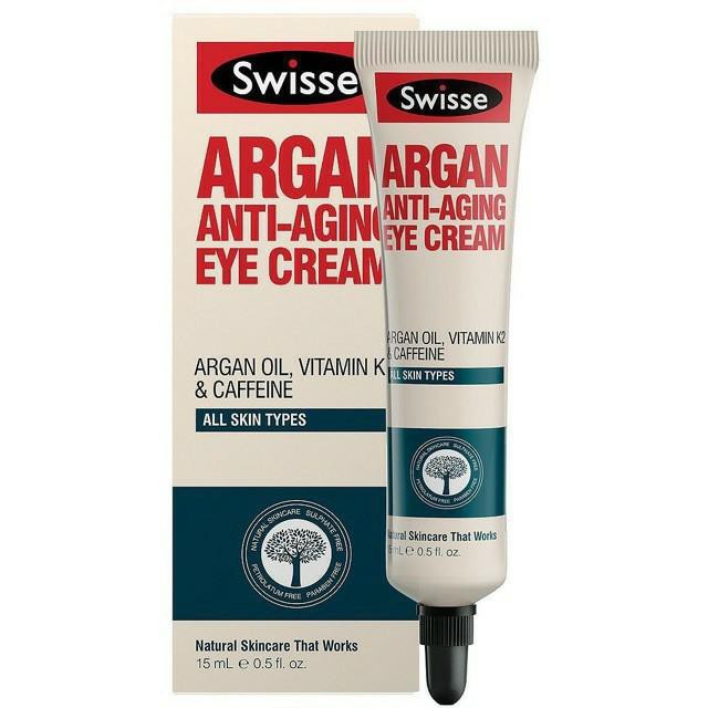 Kem mắt Swisse Argan Anti Ageing Eye Cream 15ml - Úc