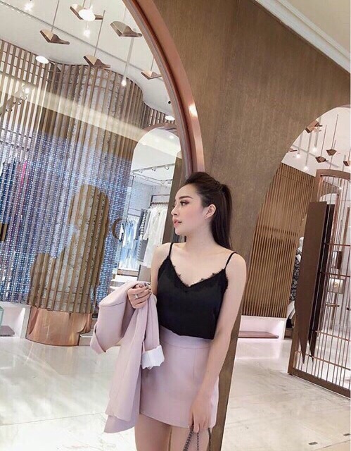 [ Mã WASTAPR giảm 10K đơn 50K] Áo 2 dây phối ren - mua hóa đơn trên 300k được tặng 1 phần quà từ shop CAROTSHOP | BigBuy360 - bigbuy360.vn