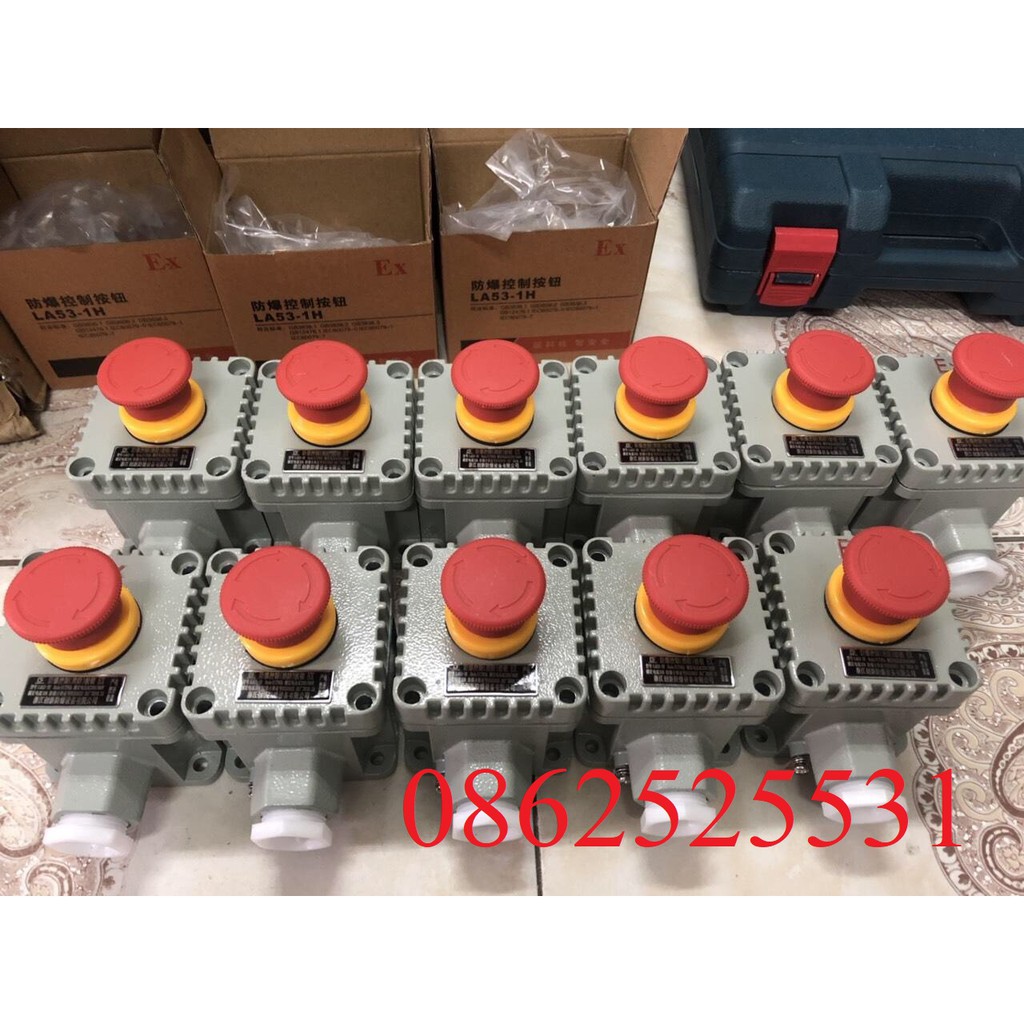 Hộp nút nhấn dừng khẩn chống cháy nổ LA53