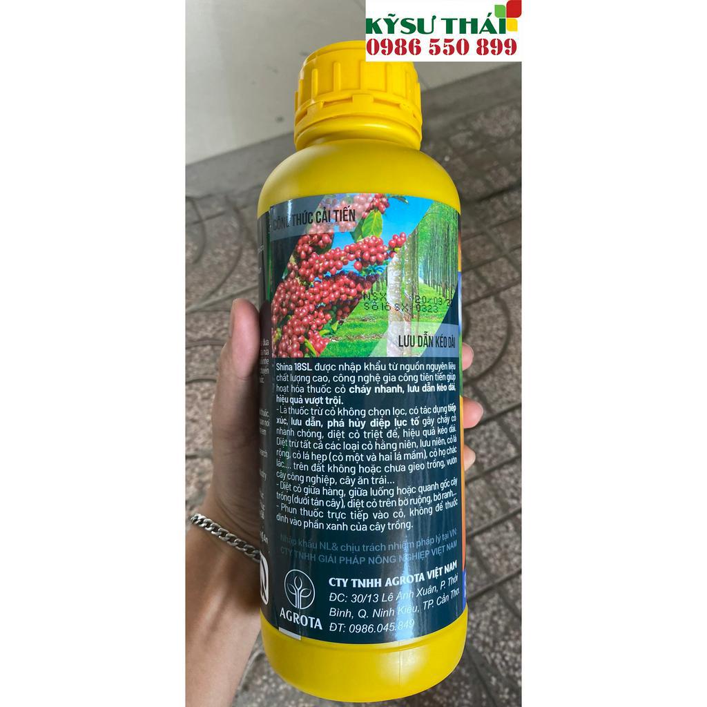 Thuốc Trừ Cỏ Sinh Học Thế Hệ Mới Shina 18SL 900ml - Chết Tận Gốc, Thấm Nhanh Sau 2 Giờ, Hiệu Quả Sau 2 Ngày | Kỹ Sư Thái