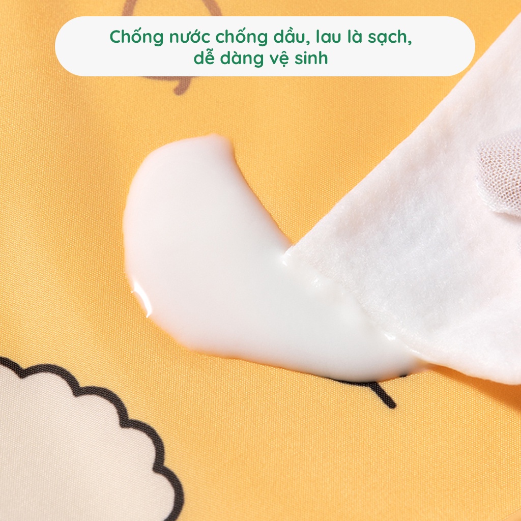 Áo yếm ăn dặm cho bé AAG2201001 yếm mềm chống thấm an toàn tiện lợi cho bé