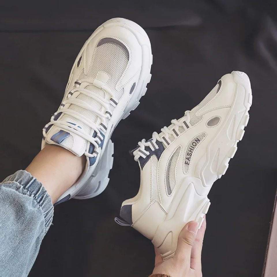 Giày nam sneaker thể thao đế độn Răng Cưa Phản Quang