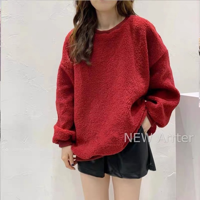 Áo nỉ bông lông cừu siêu dày ấm hot 2020