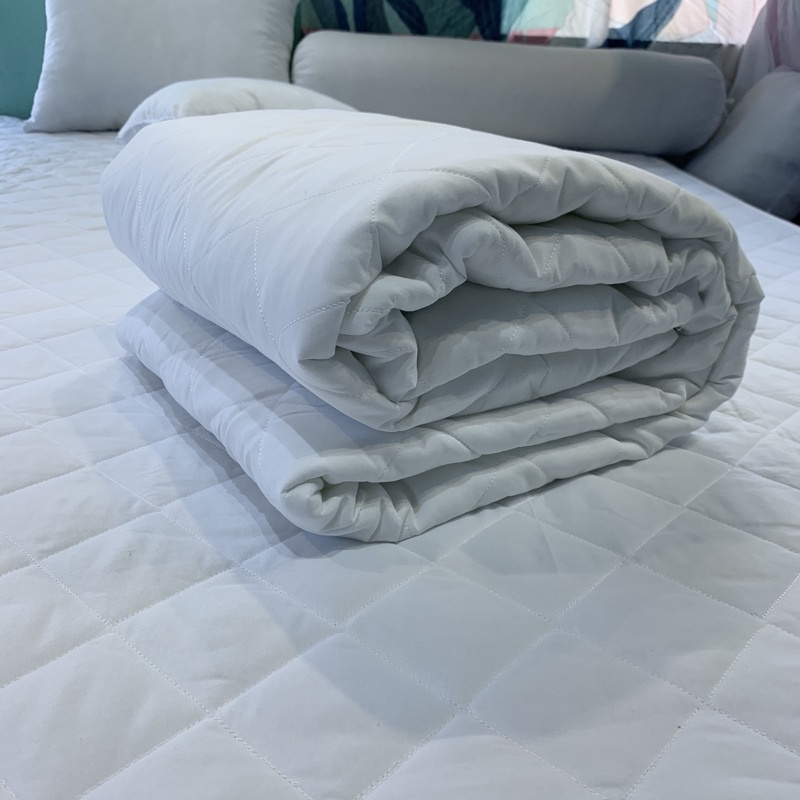 RUỘT CHĂN HÈ TRẮNG BÔNG TẤM TRẮNG COTTON SIÊU NHẸ KÍCH THƯỚC 1M9-2M1
