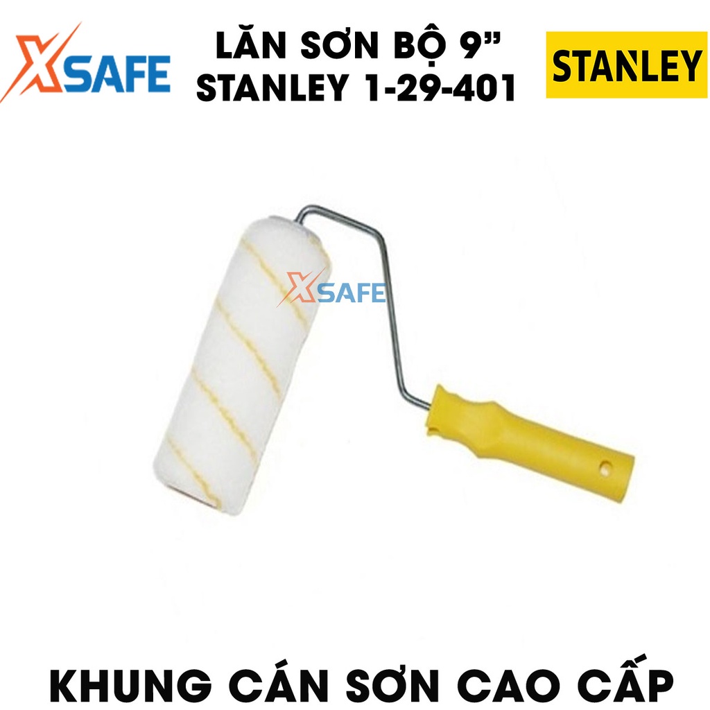 Lăn sơn STANLEY 1-29-401 9 inch Con lăn sơn nước Stanley nhỏ gọn, linh hoạt, bông lăn vải bông mềm, thấm hút sơn tốt