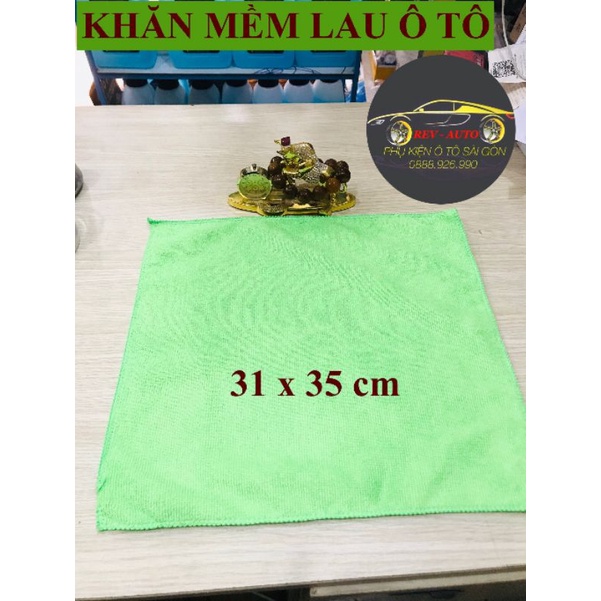 Khăn lau xe ô tô 31x35 cm-chuyên dụng microfiber