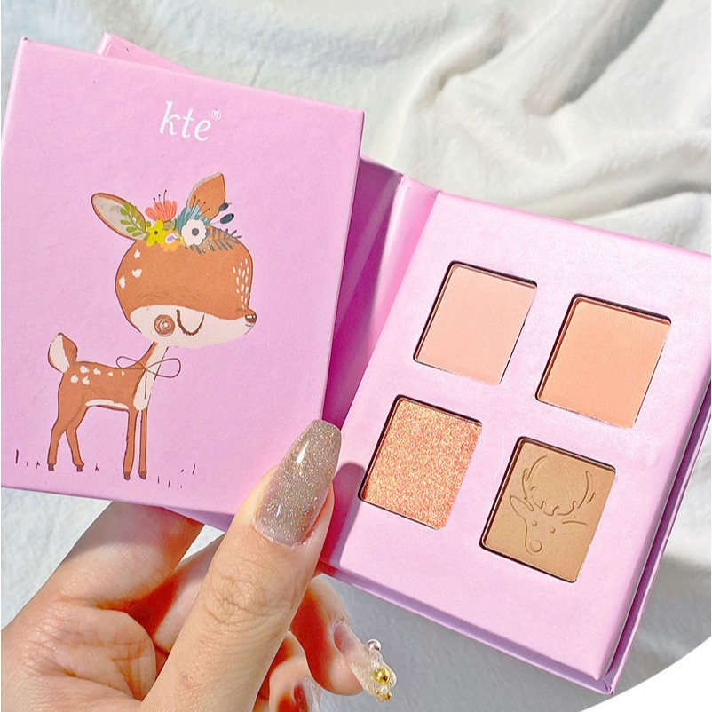 Phấn mắt nhũ lì 4 ô KTE Sena Beauty | BigBuy360 - bigbuy360.vn