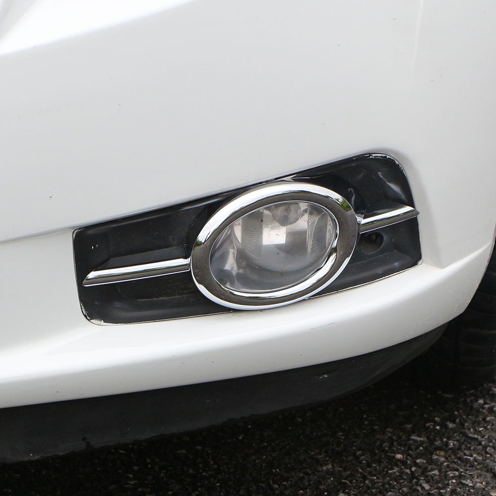 Set 2 Viền Đèn Sương Mù Phía Trước Bằng ABS Crom Cho Xe Hơi Chevrolet Chevy Cruze 2009-2014