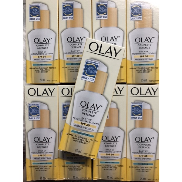 Kem duỡng ẩm chống nắng Olay Complete Daily Defense All Day Moisturizer SPF 30 Sensitive Skin 75 ml