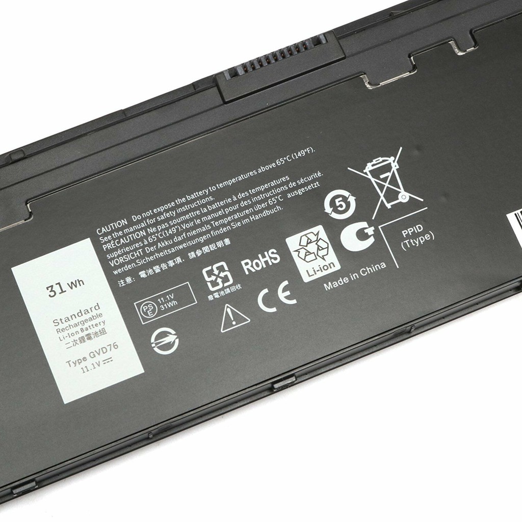 Pin DELL Latitude E7240 E7250 Cũ Thời gian sử dụng > 2.5h, Bảo hành 03 tháng.