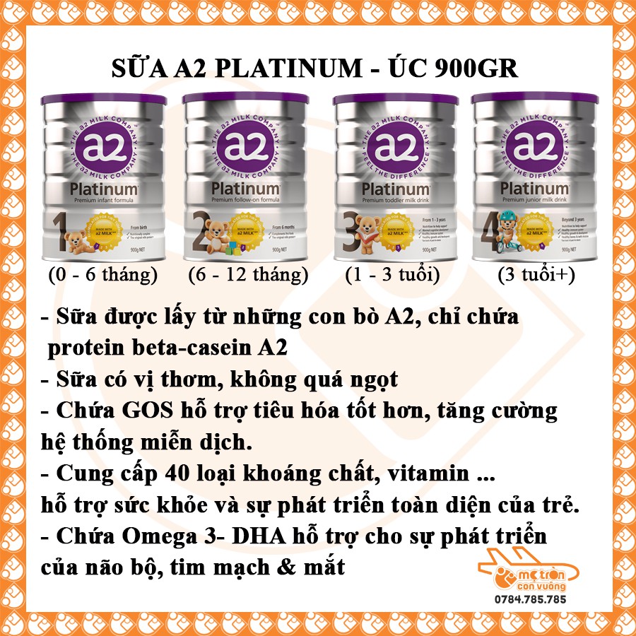 Sữa A2 Platinum 900gr
