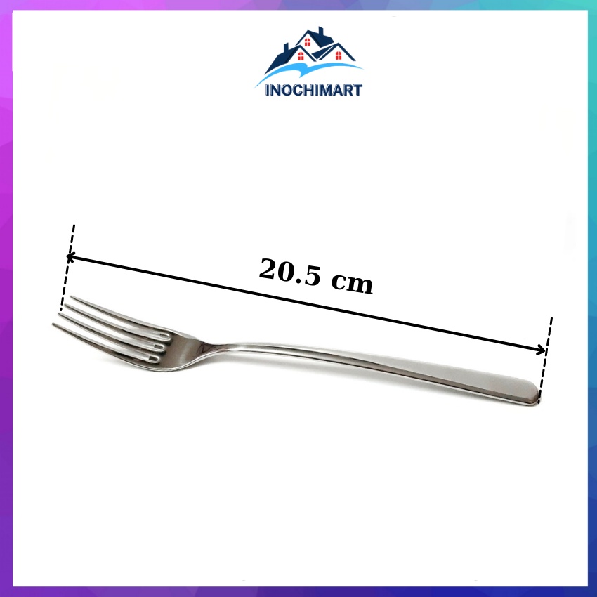 Dĩa Inox loại to dài 20.5cm sáng bóng dày đẹp