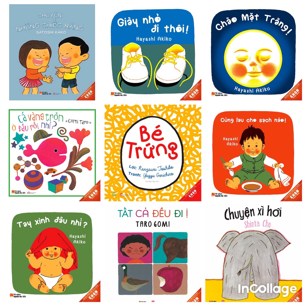 Sách - Combo 9 cuốn Ehon Nhật Bản cho bé 0-6 tuổi (Tủ sách người mẹ tốt)