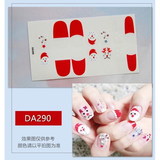 Sticker dán móng họa tiết giáng sinh