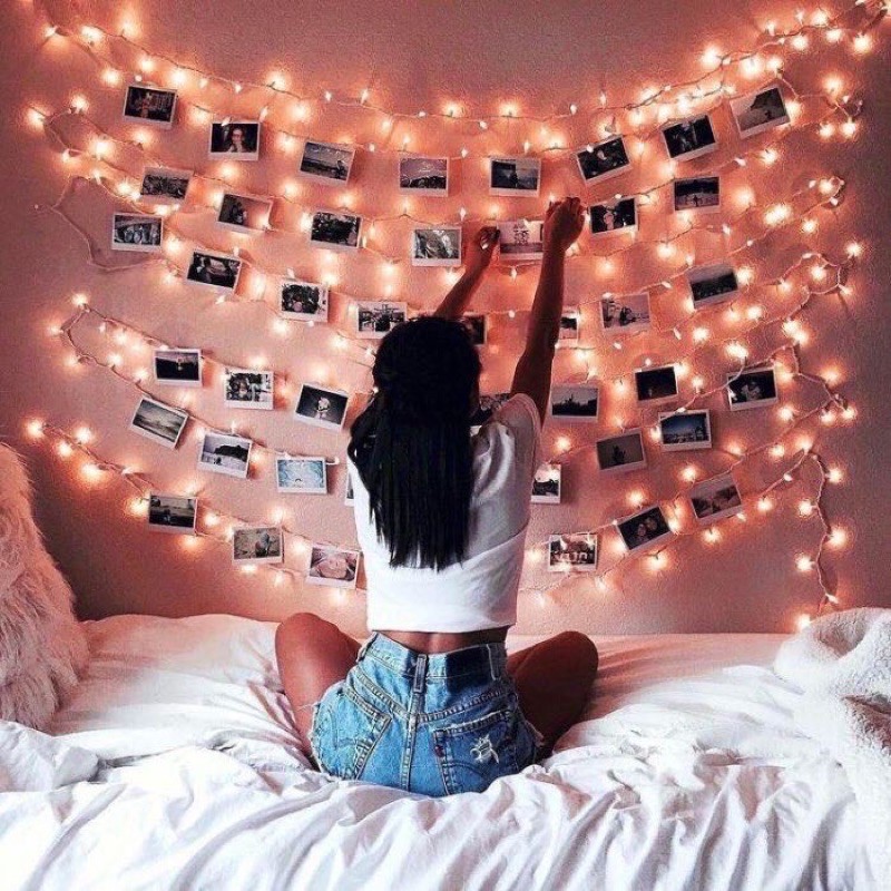 Dây đèn led trang trí ánh kim 10m cắm điện