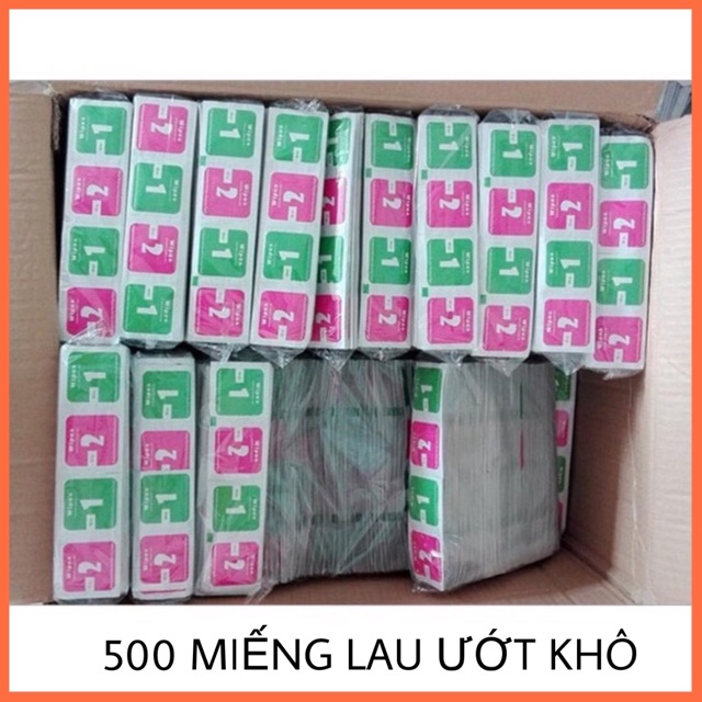 SỈ 500 MIẾNG LAU ĐIỆN THOẠI - SỐ 1 LAU ƯỚT- SỐ 2 LAU KHÔ