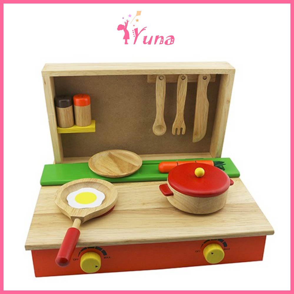 Bếp nấu ăn cho bé - Đồ chơi gỗ thông minh Winwintoys cho bé