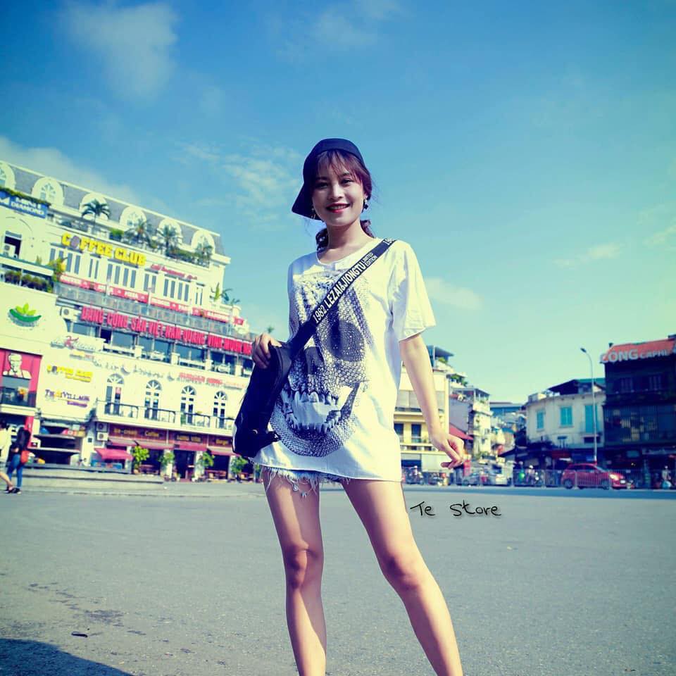 ÁO THUN TAY LỠ ĐẦU LÂU3D | BigBuy360 - bigbuy360.vn