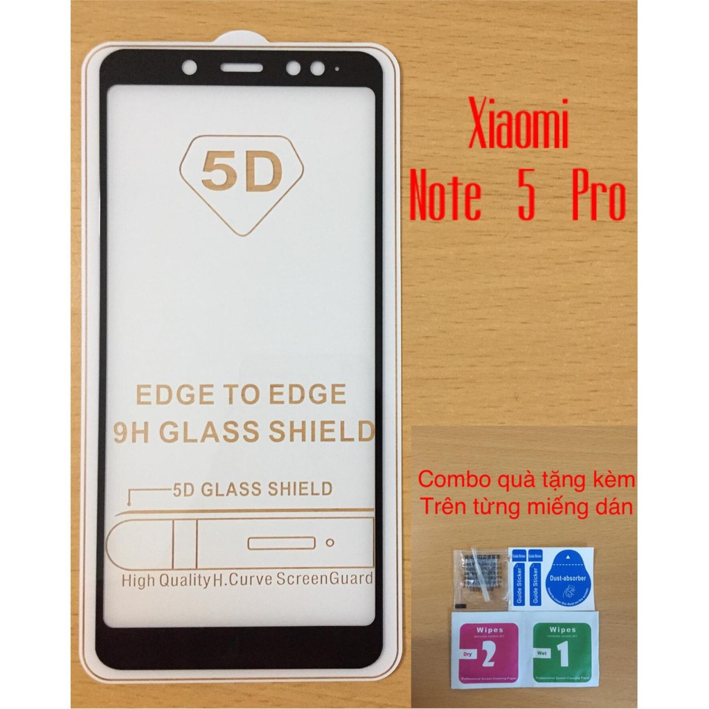 Xiaomi Note 5 Pro_Kính Cường Lực 9D Full Màn Cho Xiaomi Note 5 Pro / Giá Rẻ