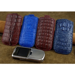 Bao da có dây rút nokia 8800 handmade da cá sấu thật