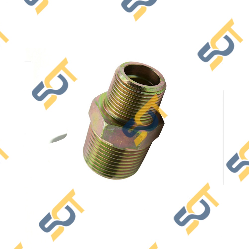 [KÉP 1/2 x 3/8] Hai đầu ren ngoài bằng Sắt mạ bước ren BSP hệ G (male hexagon nipple) Man cút nối ren