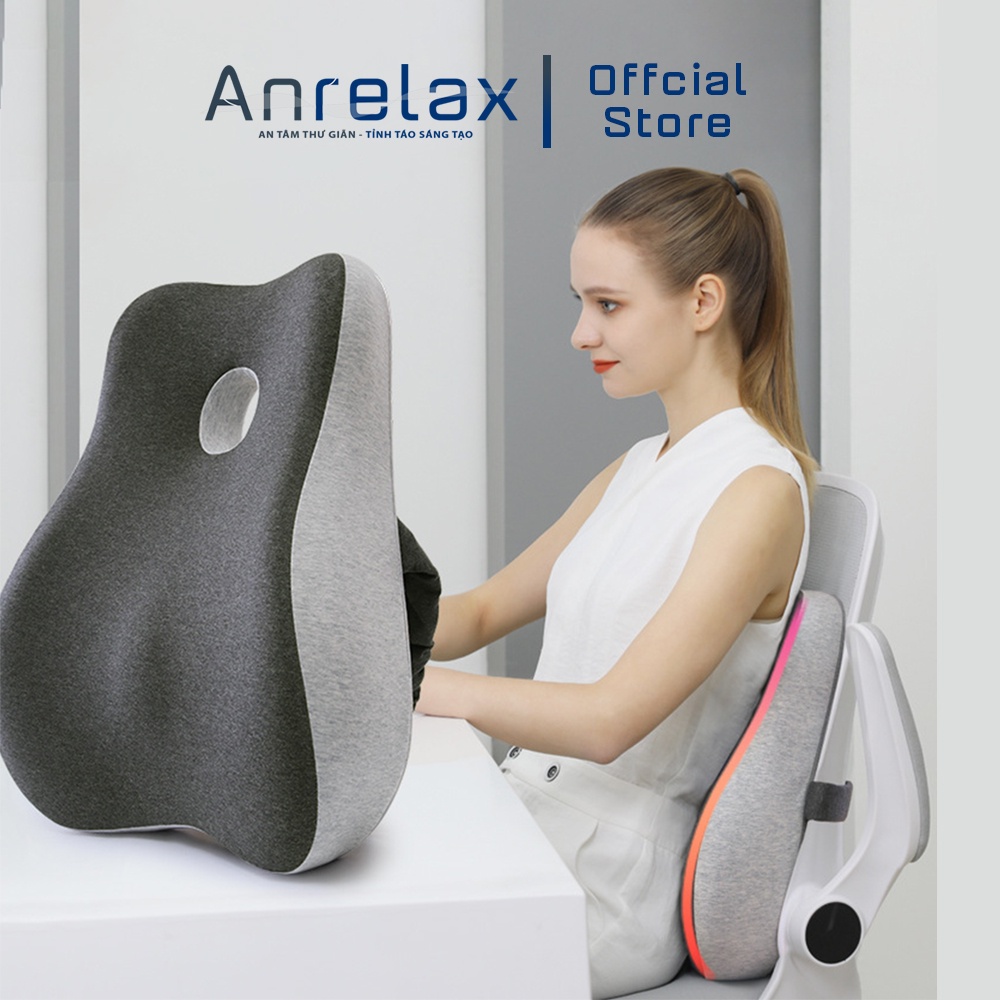 Gối tựa lưng văn phòng cao cấp Anrelax - Chống đau mỏi thắt lưng cho dân văn phòng, lái xe
