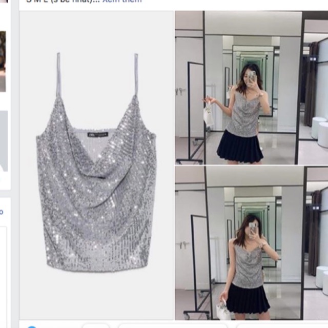 Áo dây zara sz s, new tag