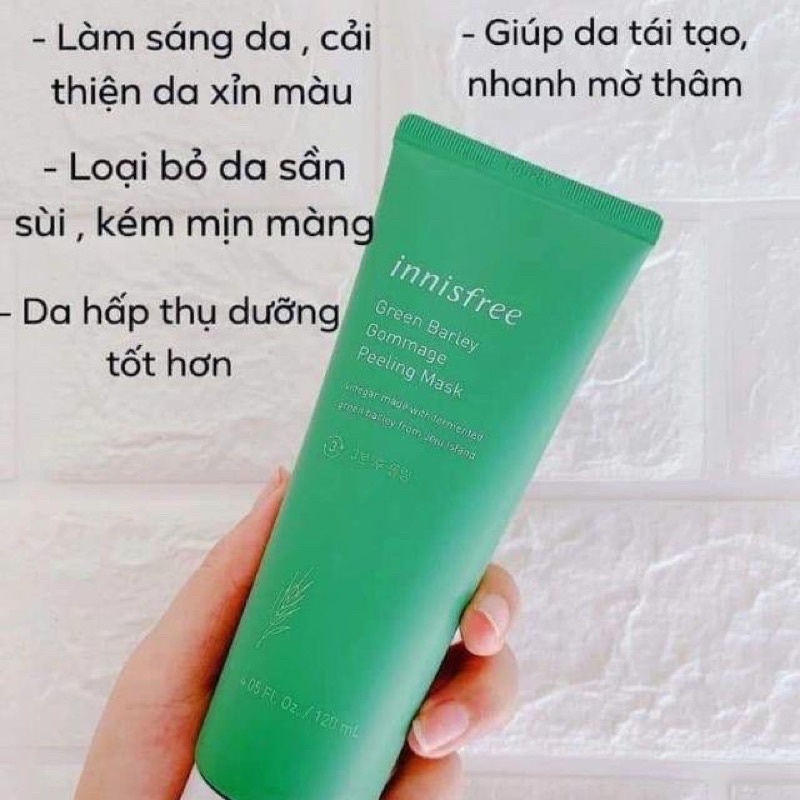 Mặt Nạ Tẩy Da Chết Chiết Xuất Lúa Mạch Innisfree Green Barley Gommage Mask 120ml - SOSO COSMETIC