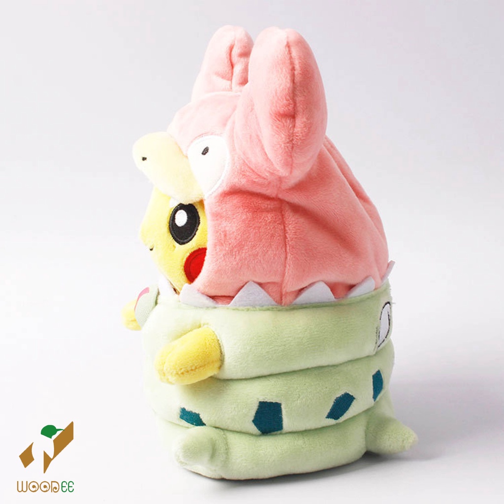 Gấu bông pokemon Pikachu Cosplay Mega Slowbro 25cm