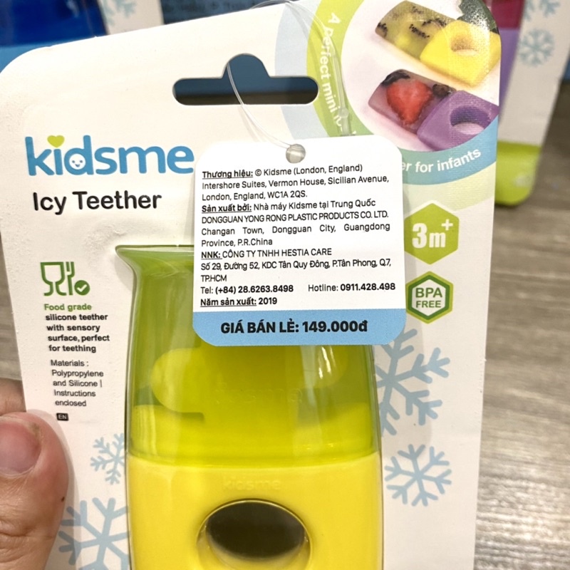 Gặm nướu ICY Kidsme CHÍNH HÃNG, Xoa dịu hiệu quả những cơn đau nướu của Trẻ trong giai đoạn mọc răng