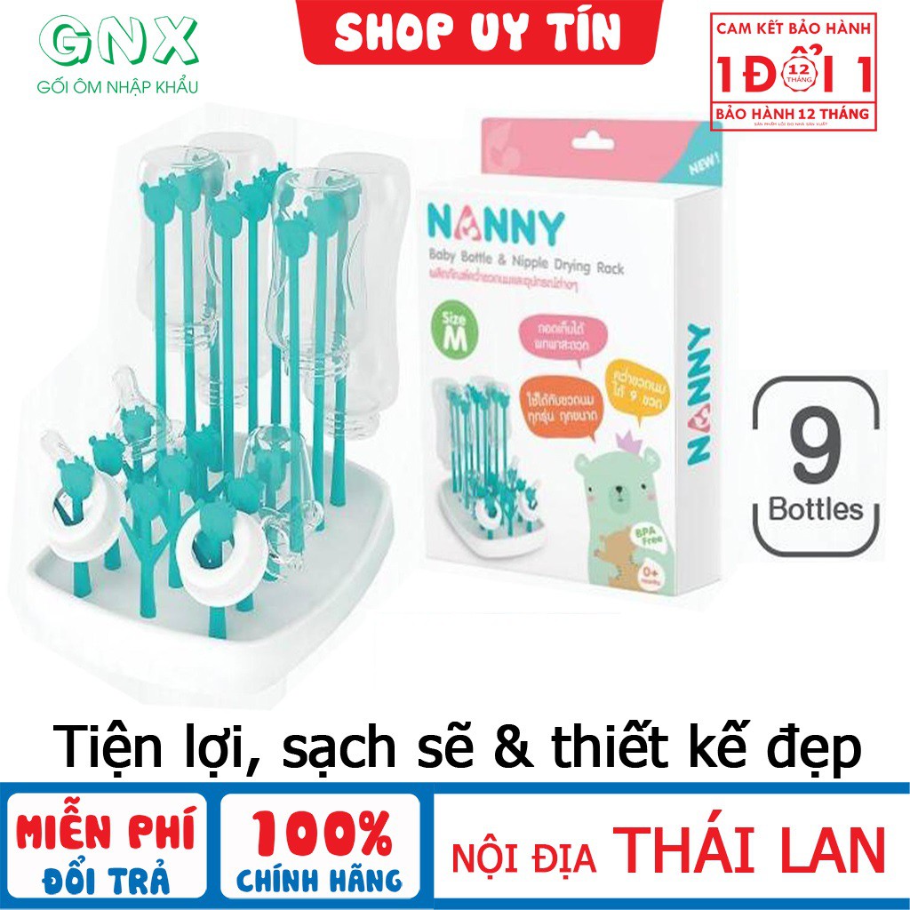 Khay úp bình sữa Nanny N232C cho bé cỡ trung hàng nội địa Thái Lan – đổi trả miễn phí
