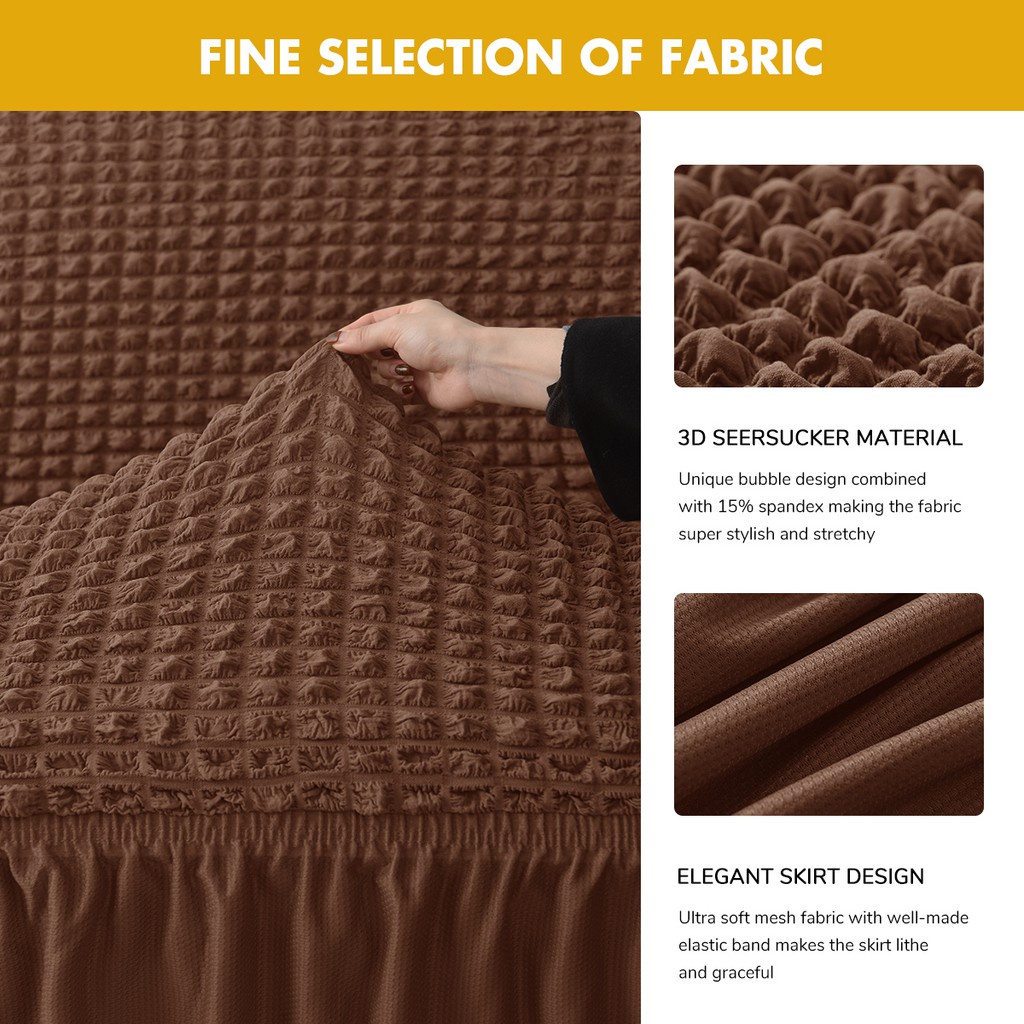 Vỏ bọc ghế sofa 1/ 2/ 3/ 4 chỗ ngồi vải spandex co giãn thông dụng cho phòng khách