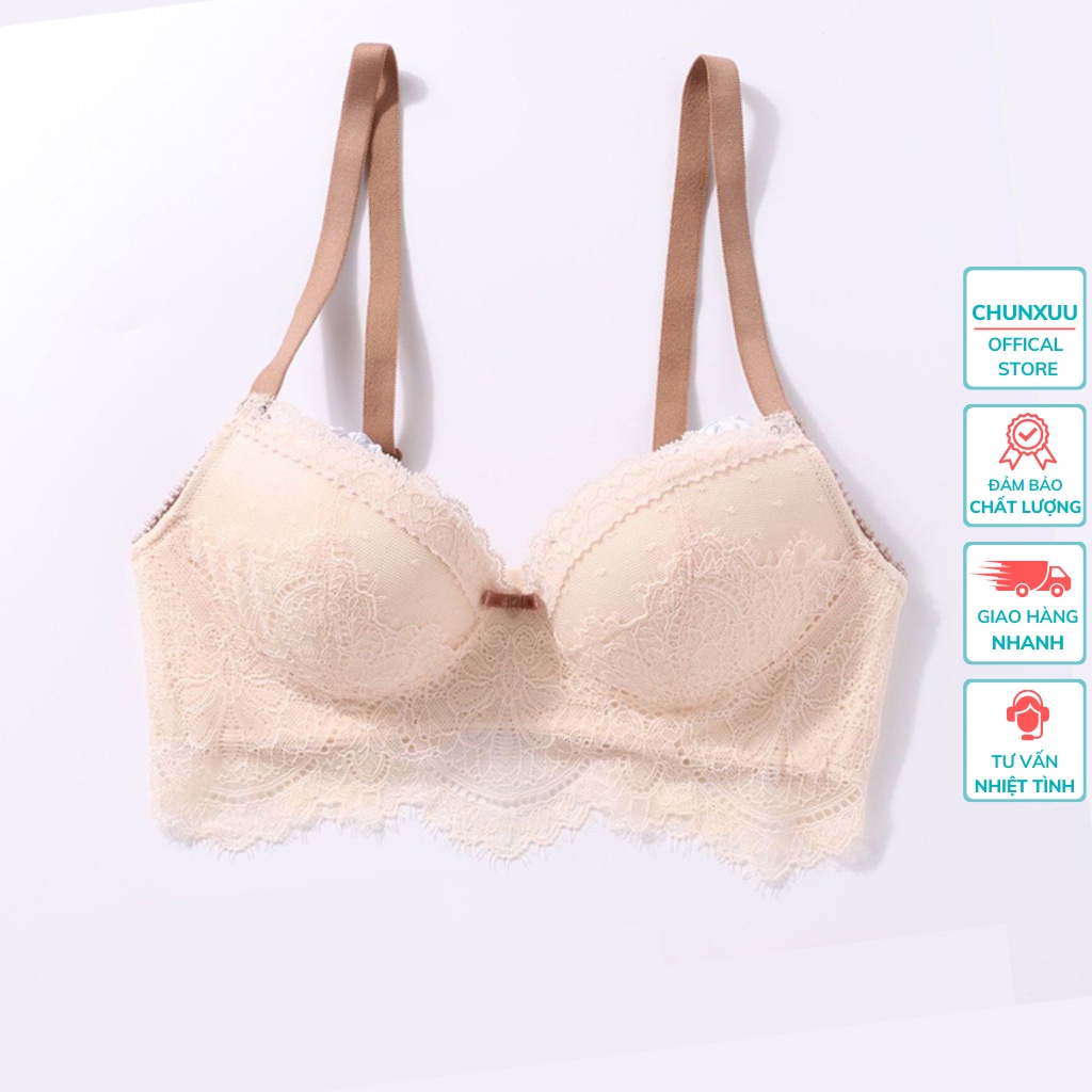 Áo lót nữ ren hoa mềm mại ChunXuu, thiết kế không gọng đệm vừa thoáng khí - AV31