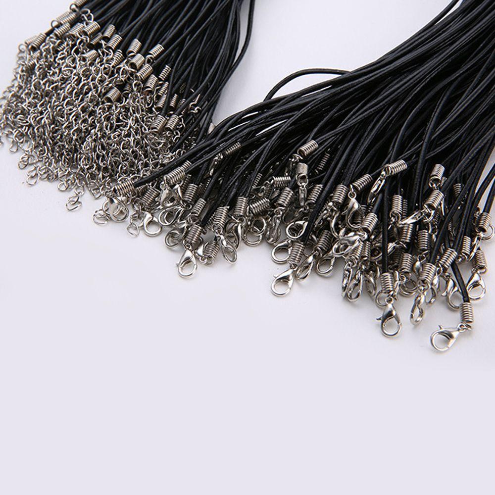 QQMALL Dây Da PU Làm Vòng Cổ Handmade Có Thể Điều Chỉnh
