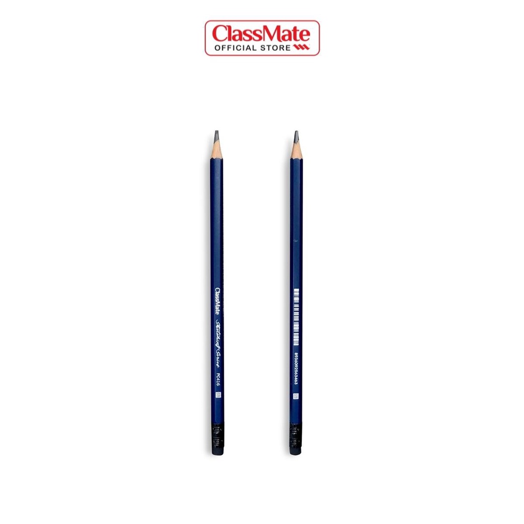 Hộp 12 Bút Chì Gỗ Có Tẩy 6B CLASSMATE Nét Bút Mịn Chì Mềm Êm Tay, Dùng Cho Bé Tập Viết CL-PC416