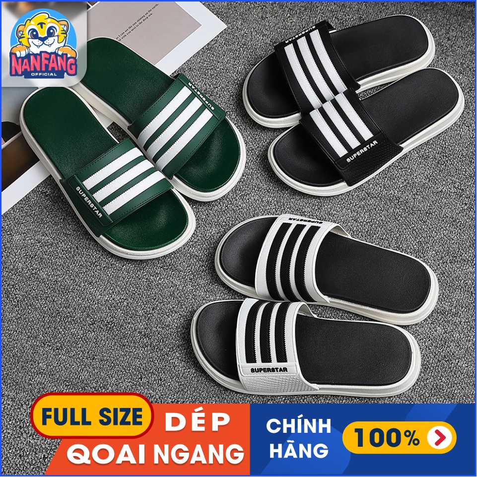 Dép 3 vạch quai ngang cao cấp Super Star siêu hot cho nam nữ - NanFang